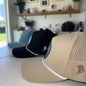 Branded Bill’s Men’s Performance Hat - Black, Tan, Light Blue